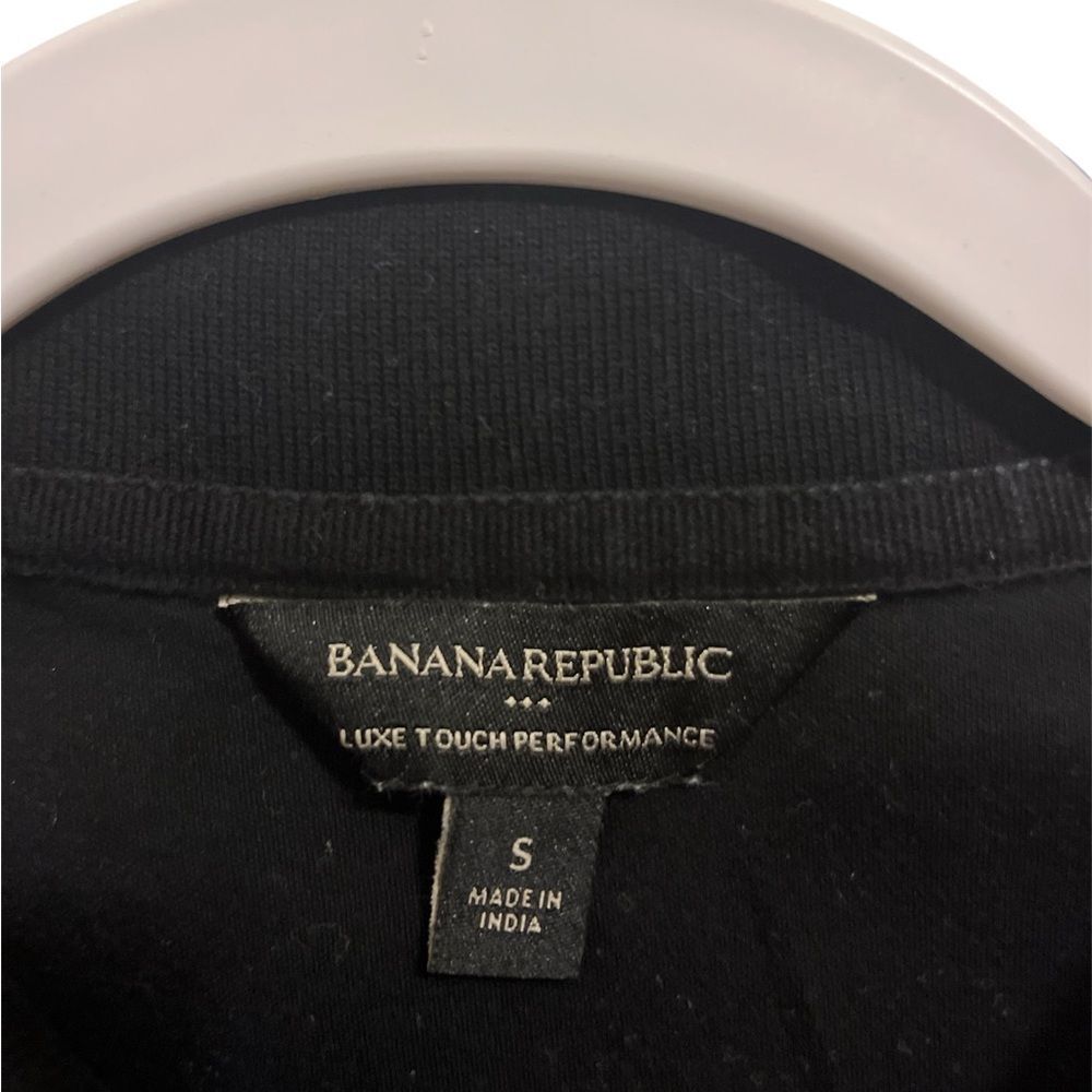 Banana Republic Black Polo Shirt Classic Style - Picture 3 of 4